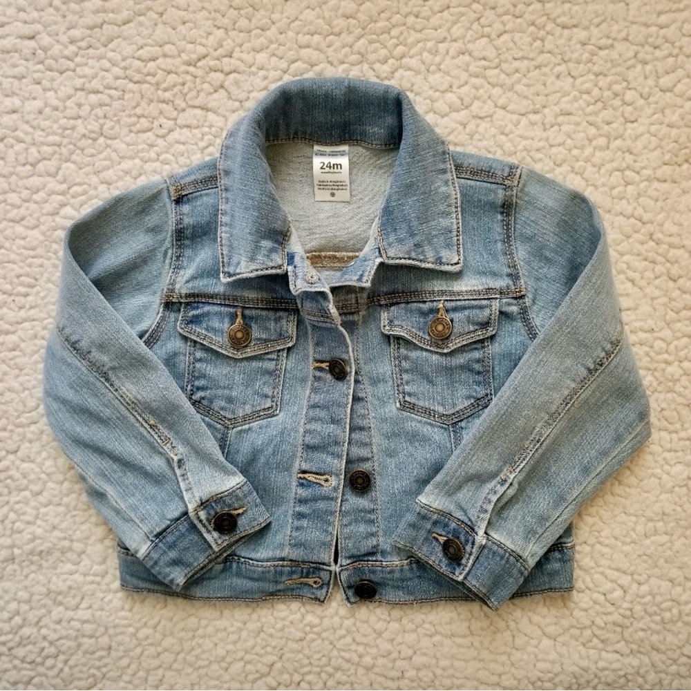 Carter’s Toddler Light Wash Denim Jean Jacket 24M